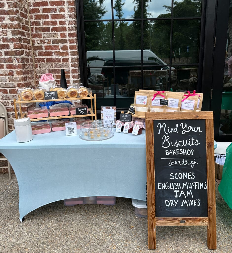 farmers market set up