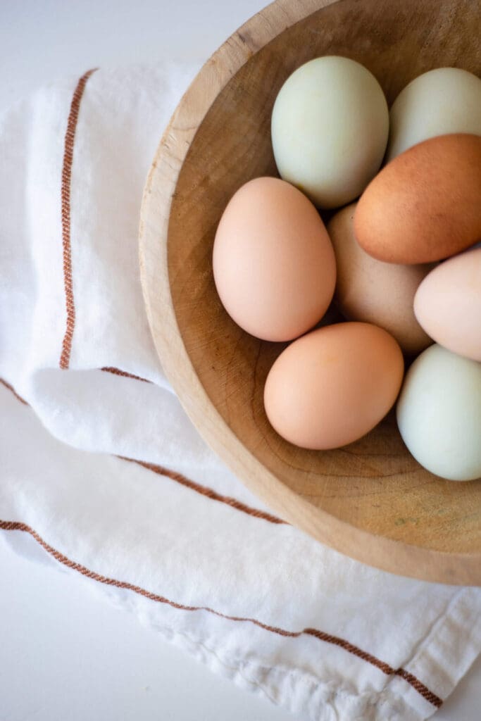 fresh eggs from local farmers
